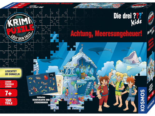 Krimipuzzle: Achtung, Meeresungeheuer! 150 Teile