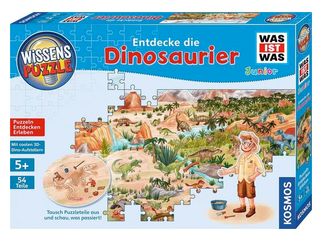 Wissenspuzzle WAS IST WAS Junior Entdecke die Dinosaurier