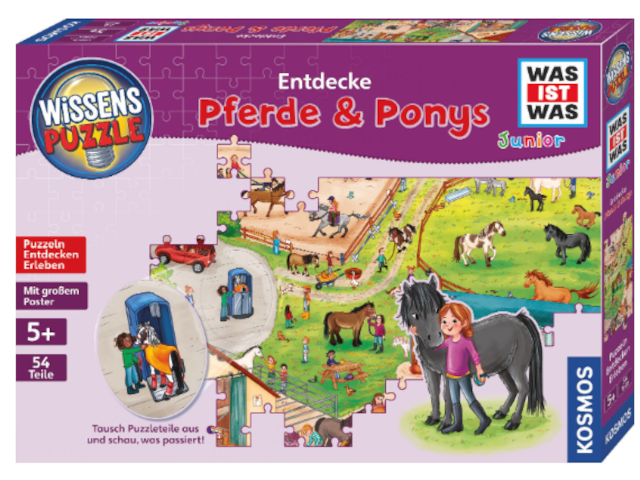 Wissenspuzzle Junior - Entdecke den Ponyhof