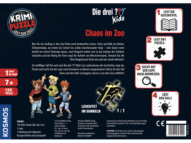 KRIMIPUZZLE ??? Chaos im Zoo 150T 7+ - 0
