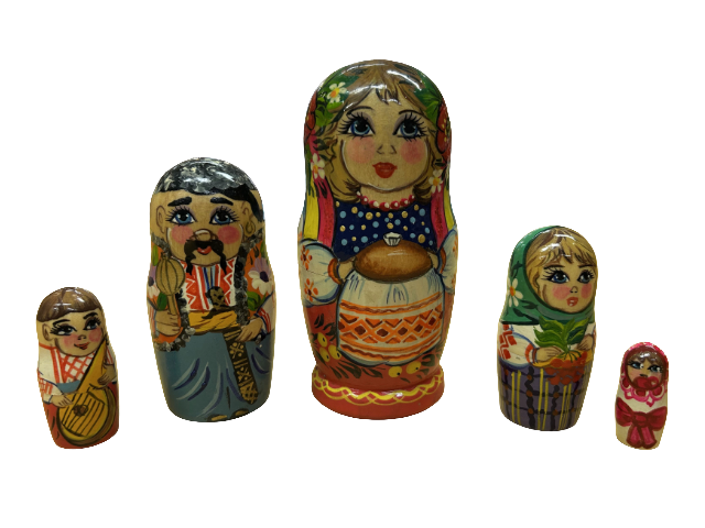 Ukrainisches Matroschka Set 5 in 1