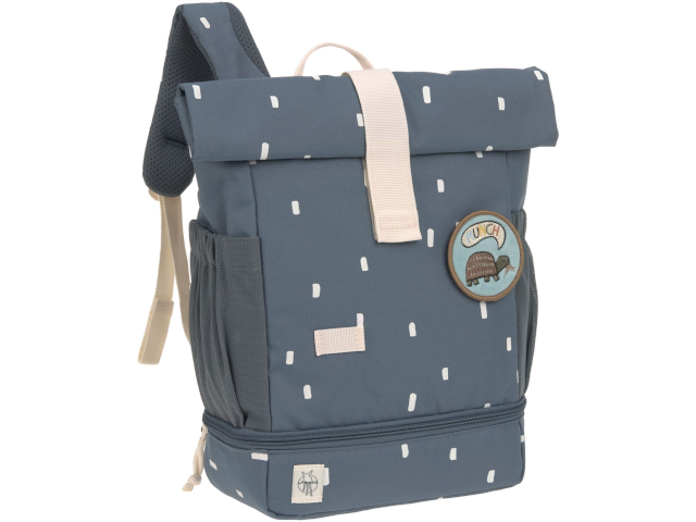 Mini Rolltop Backpack Happy Prints midnight blue