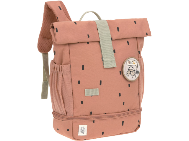 Mini Rolltop Backpack Happy Prints caramel