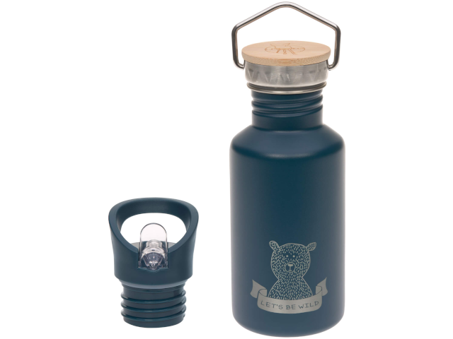 Edelstahl Trinkflasche blau