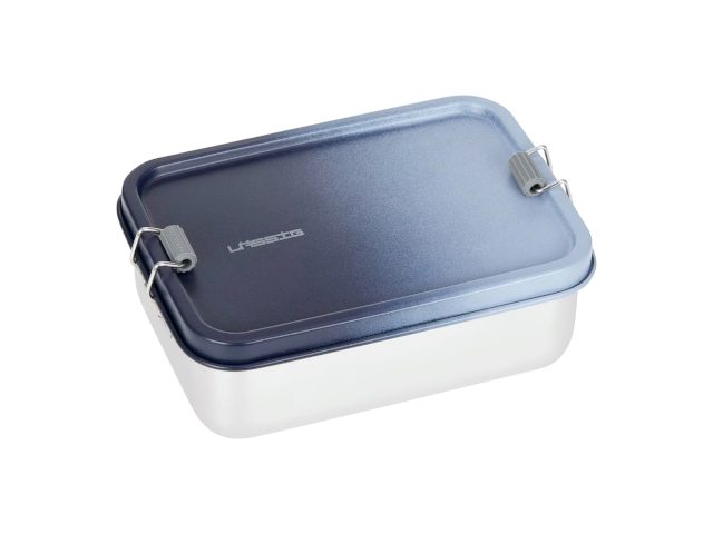Lunchbox Stainless Steel solid Dark blue / Light blue