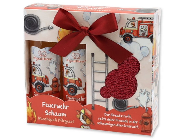 Waschspaß Pflegeset 3-teilig `Feuerwehr Schaum`