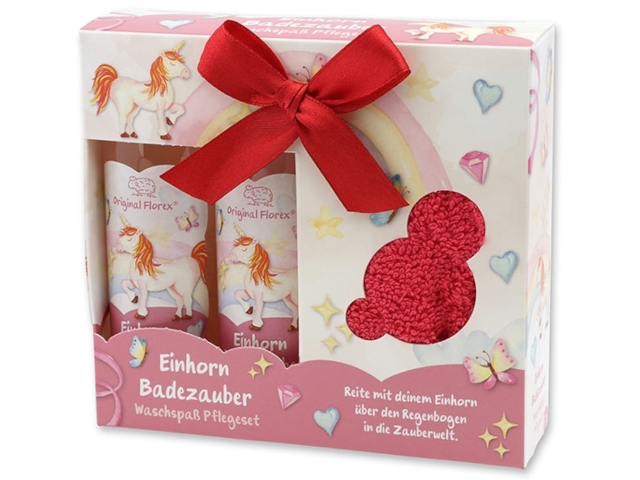 Waschspaß Pflegeset 3-teilig `Einhorn Badezauber`