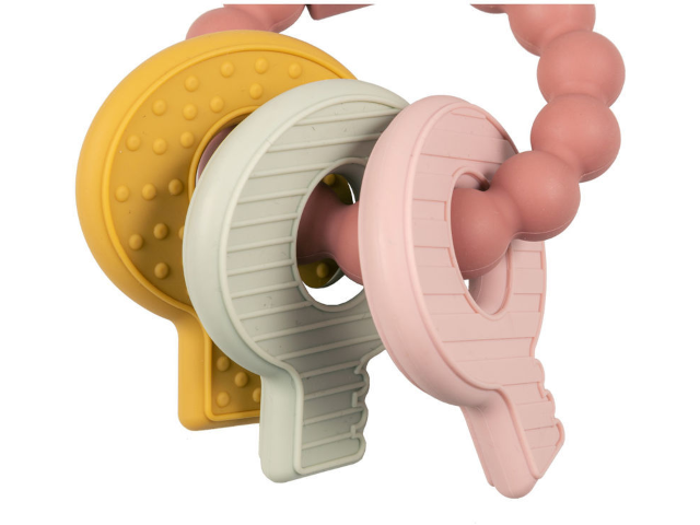 Beisskette aus Silikon PInk