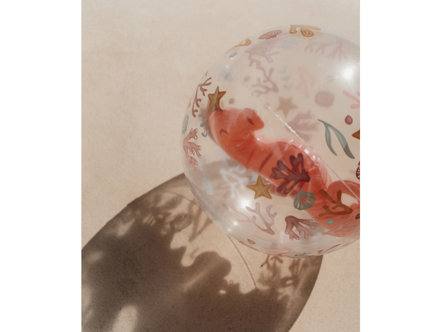 3D Beach Ball Ocean Dreams Pink