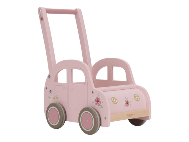 Little Dutch Lauflernwagen Pink FSC