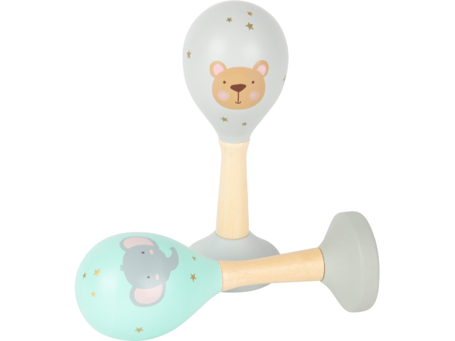 Musikrassel Pastell assortiert