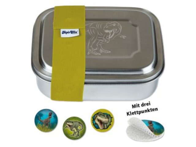 Edelstahl Lunchbox Dino