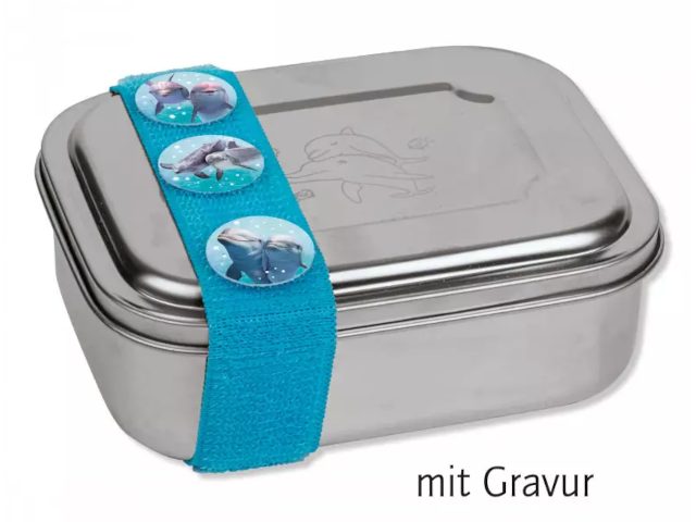 Edelstahl Lunchbox Delfin