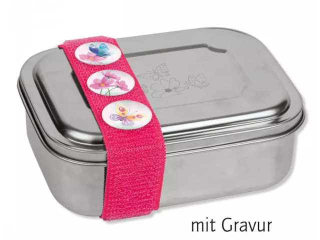 Edelstahl Lunchbox Schmetterling
