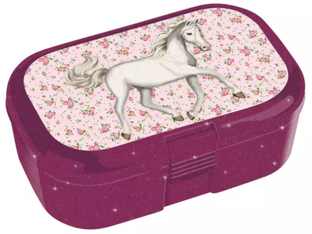 TapirElla Glitzer Mini Lunchbox, Pferde