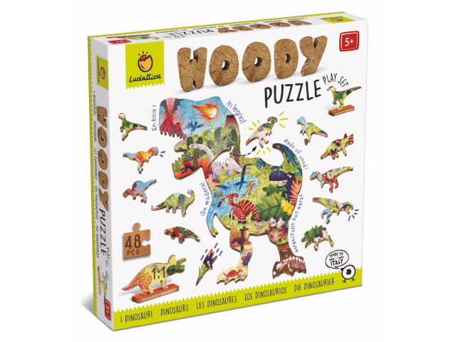 WOODY Puzzle - Holzpuzzle Dinosaurier