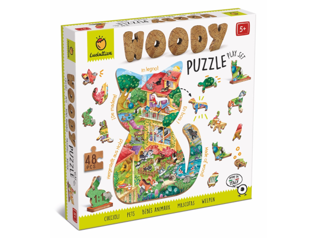 WOODY Puzzle - Holzpuzzle Haustiere