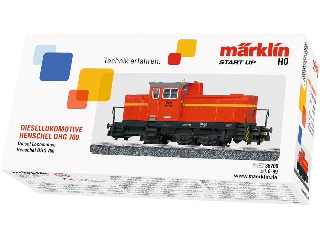 Diesellokomotive Henschel DHG 700 start up