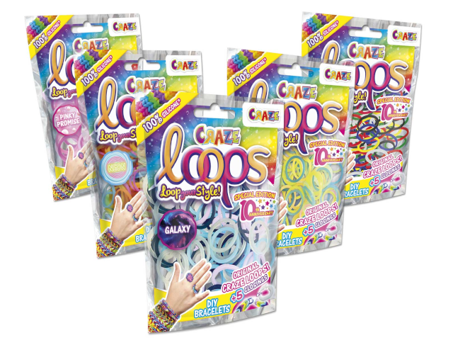 CRAZE Loops - 100 Loops Bag ass.