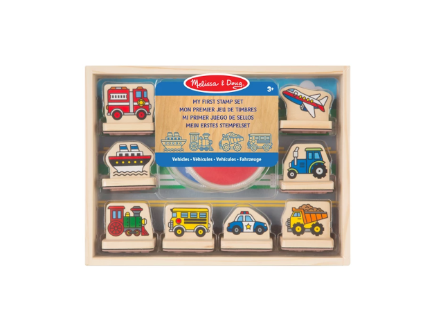 MEIN ERSTES HOLZSTEMPELSET - FAHRZEUGE