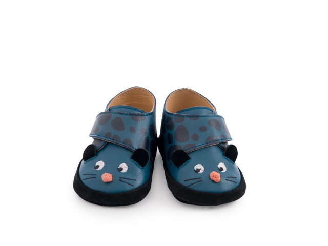 Leder Babyschühchen Maus 6-12 M