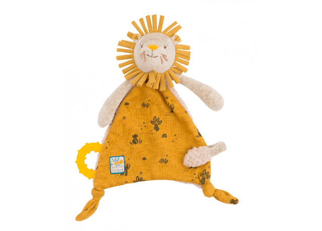 Kuscheltuch mit Nuggihalter Löwe