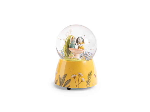 Schneekugel mit Musik - Trois petits Lapins