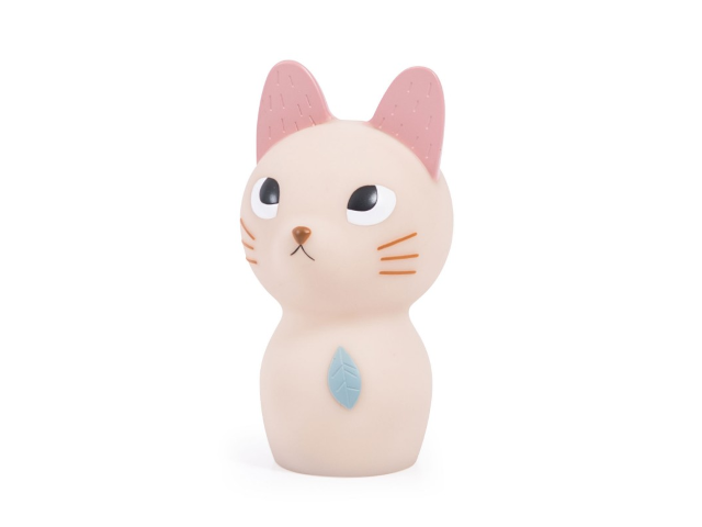 Nachtlicht Katze mit USB, rosa