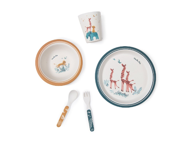 Kindergeschirrset Wildtiere