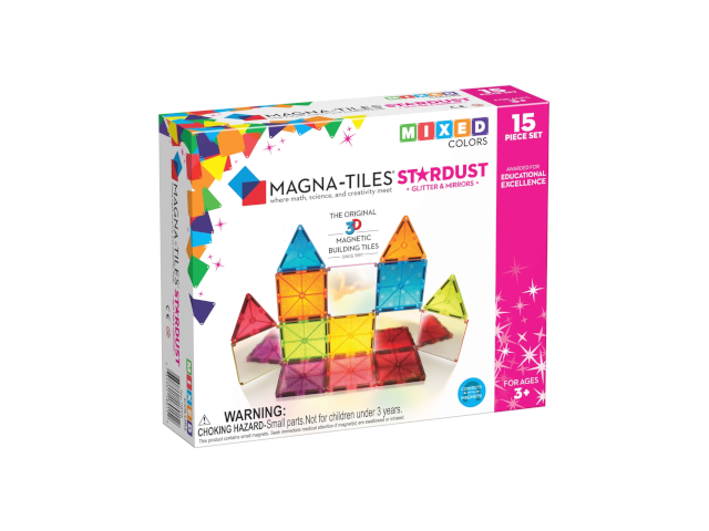 Magna-Tiles® Stardust Glitter Set (15-teilig)