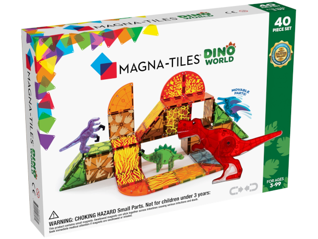 Magna-Tiles® Dino World Set (40-teilig)