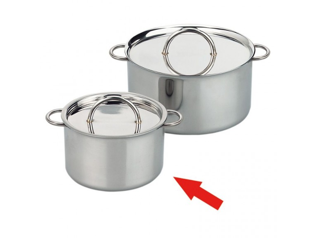 Edelstahl-Henkeltopf 9 cm