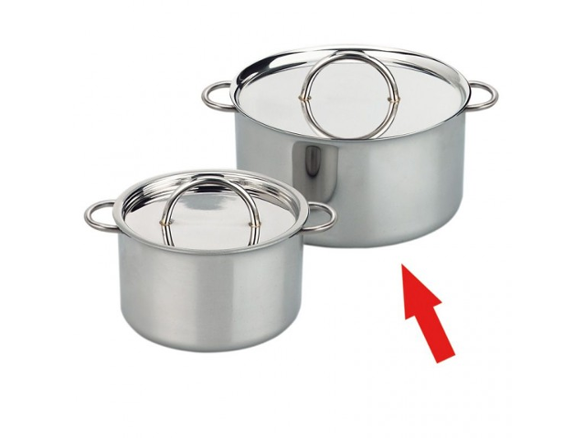 Edelstahl-Henkeltopf 12 cm