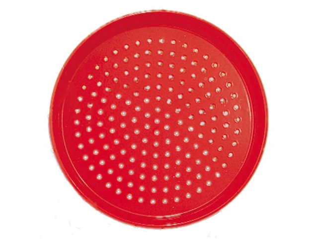 Sandsieb aus Metall, rot 17cm