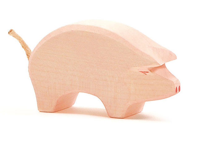 Schwein Rüssel tief