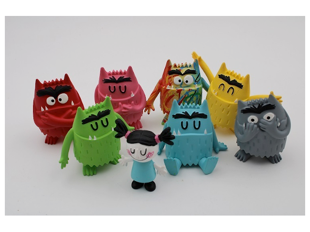 Farbenmonster Kunststofffiguren 8er-Set