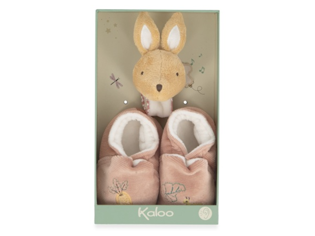 PETITES CHANSONS Armband und - Schühchen mit Glöckchen - Hase
