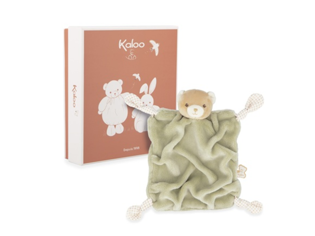 INTEMPOREL - Schmusetuch Bär 24cm - grün