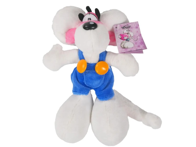 Diddl Plüschtier Diddl 20cm in blauer Latzhose