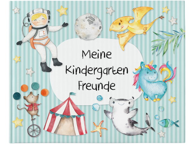 Meine Kindergartenfreunde blau
