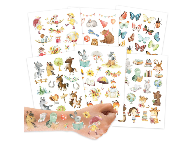 Kindertattoos – Pferde und Lesefreunde