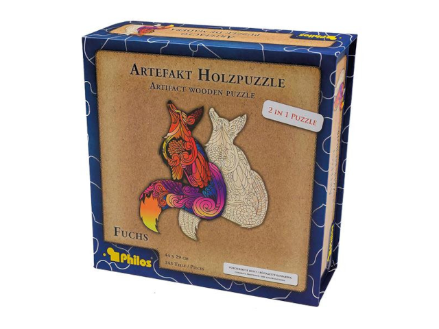 Artefakt Holzpuzzle 2 in 1 Fuchs, 143 Teile