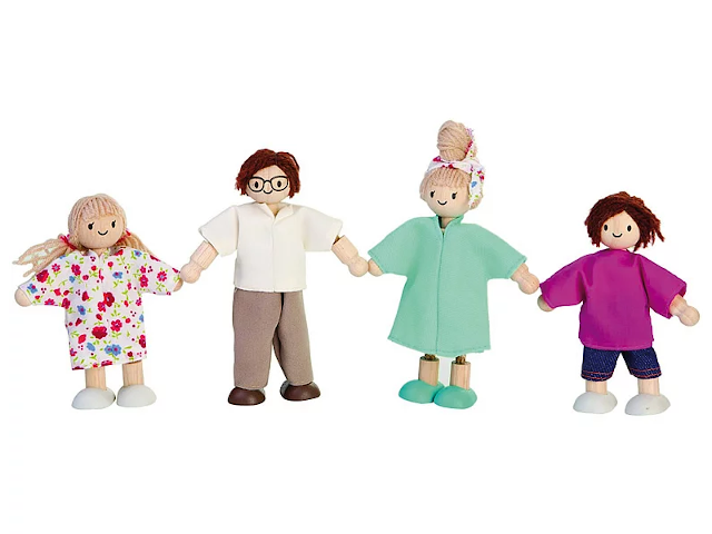 Puppenfamilie modern