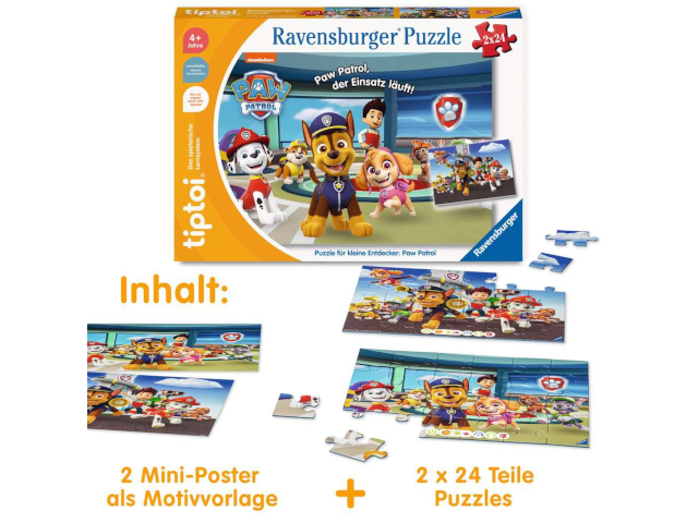 tiptoi® Puzzle: Paw Patrol `22 2x24