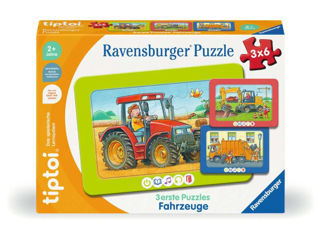 tiptoi® 3 erste Puzzles: Fahrzeuge