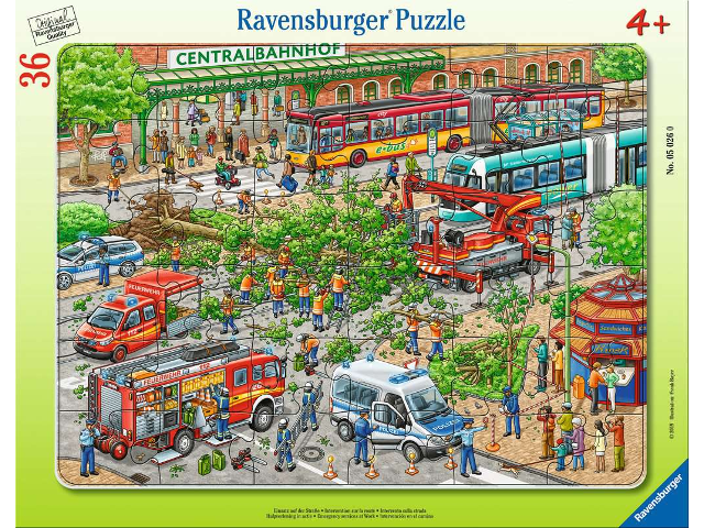 Puzzle 36 Teile Einsatz auf der Strasse