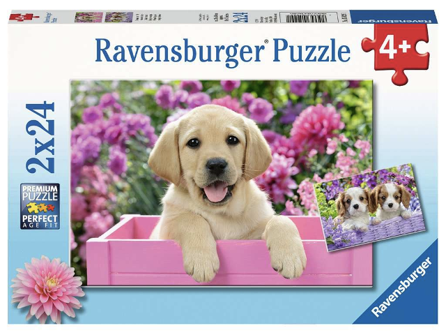 Puzzle 2x24 Teile Freunde mit Fell