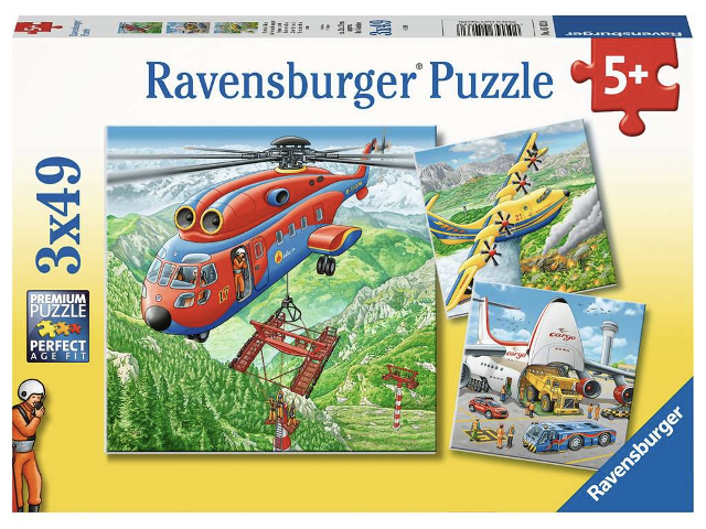 Puzzle 3x49 Teile Über den Wolken
