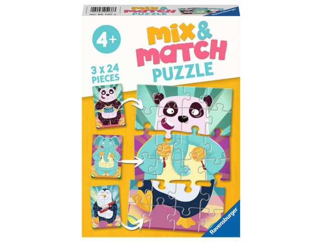 Puzzle Witzige Tiere 3x24 T. 4+