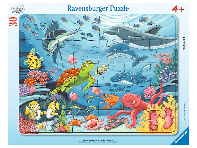 Rahmenpuzzle: Unten im Meer